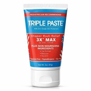 Triple Paste - Baby Skin Protectant Cream (2 oz) - 3x Max - Fragrance Free